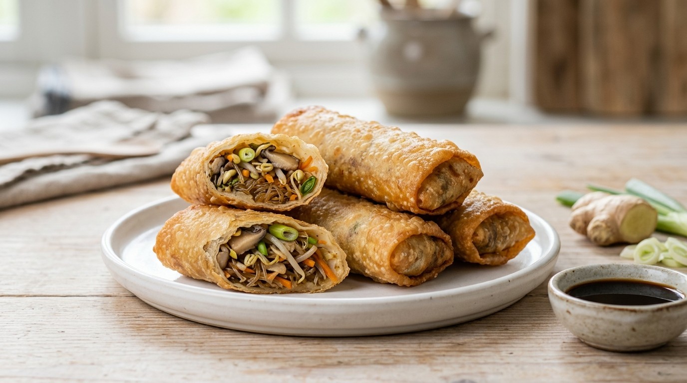 Loempia Tiga (loempia met Oesterzwam)