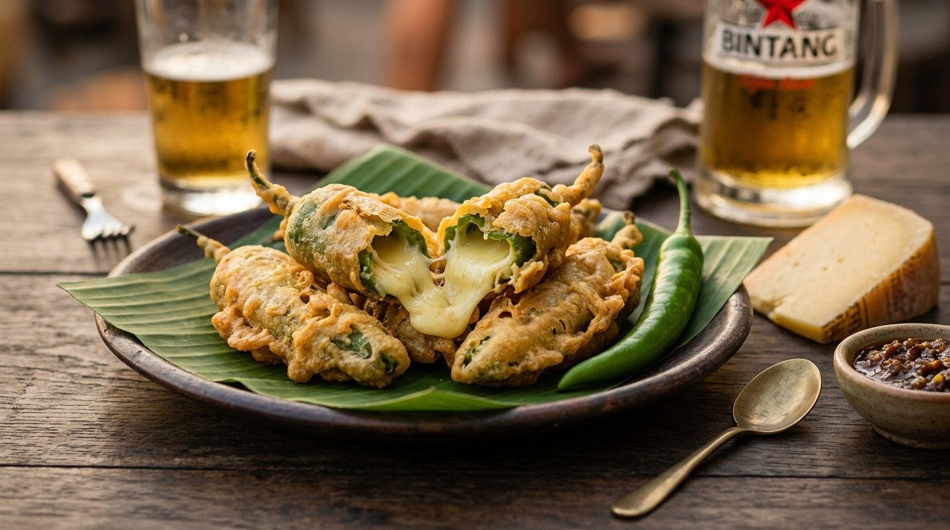 Lombok Keju (lomboks met Kaas)