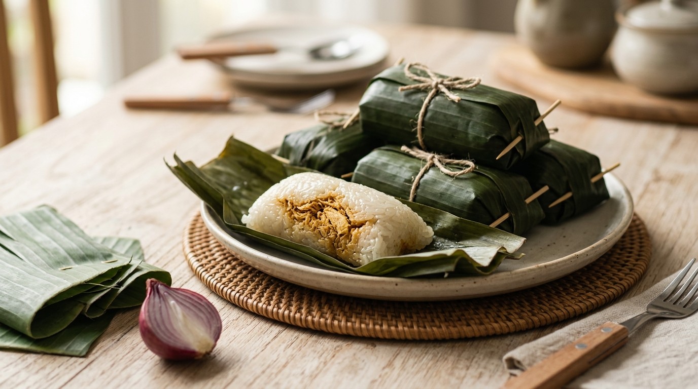 Lumper (Indonesische Gevulde Rijstrol)