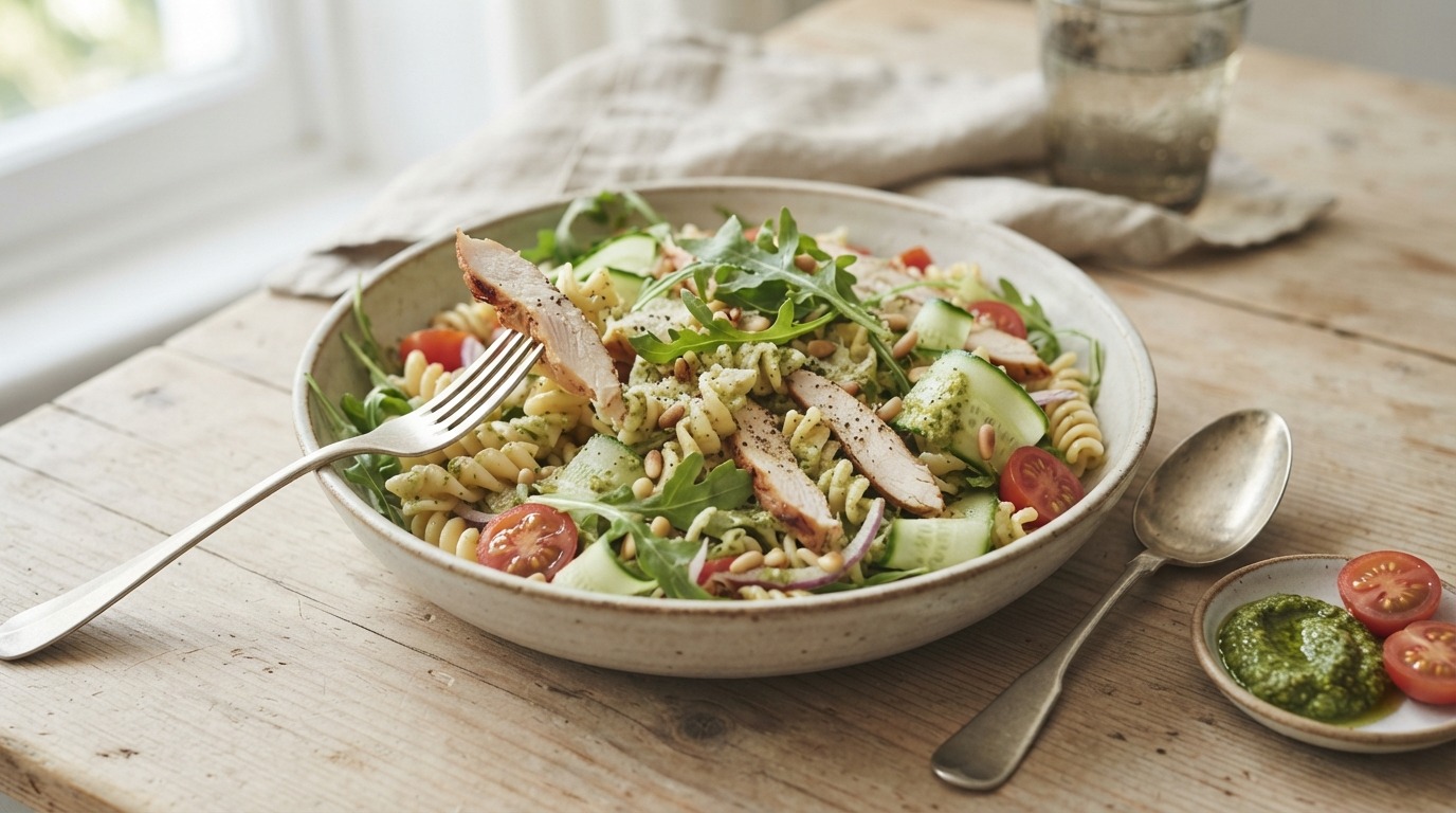 Maaltijdsalade gerookte kip