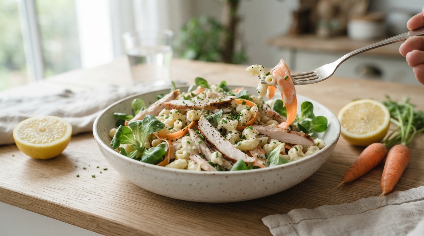 Macaroni met kipfilet