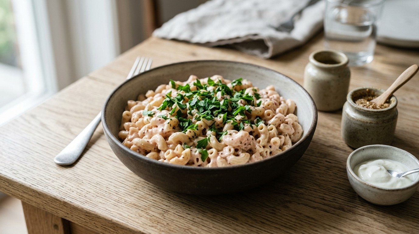 Macaroni met peterselie