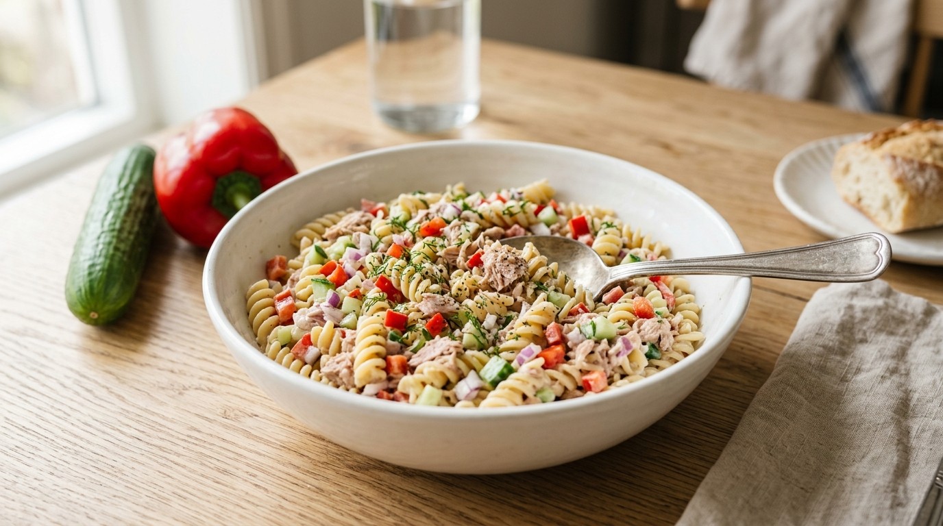 Macaroni tonijn salade