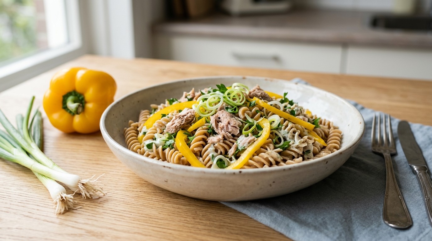 Magere Tonijnpasta-salade