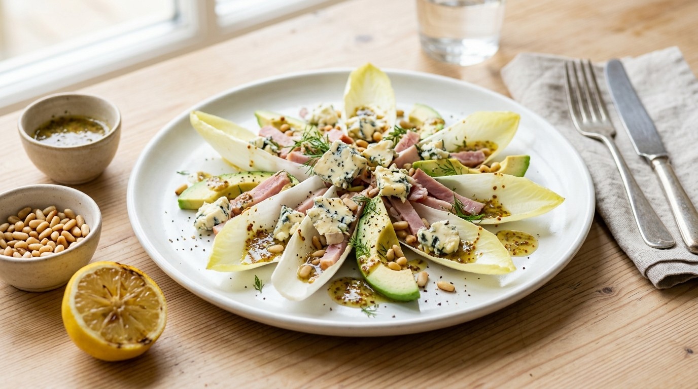 Magorsla met Avocado en Witlof
