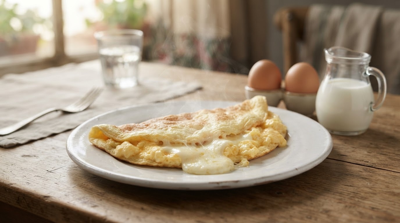 Makkelijke Omelet met kaas