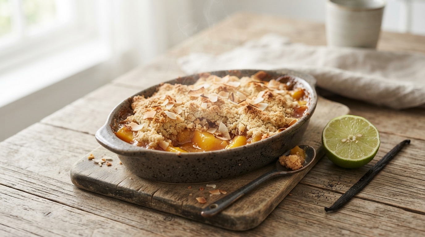 Mango-kokos-crumble