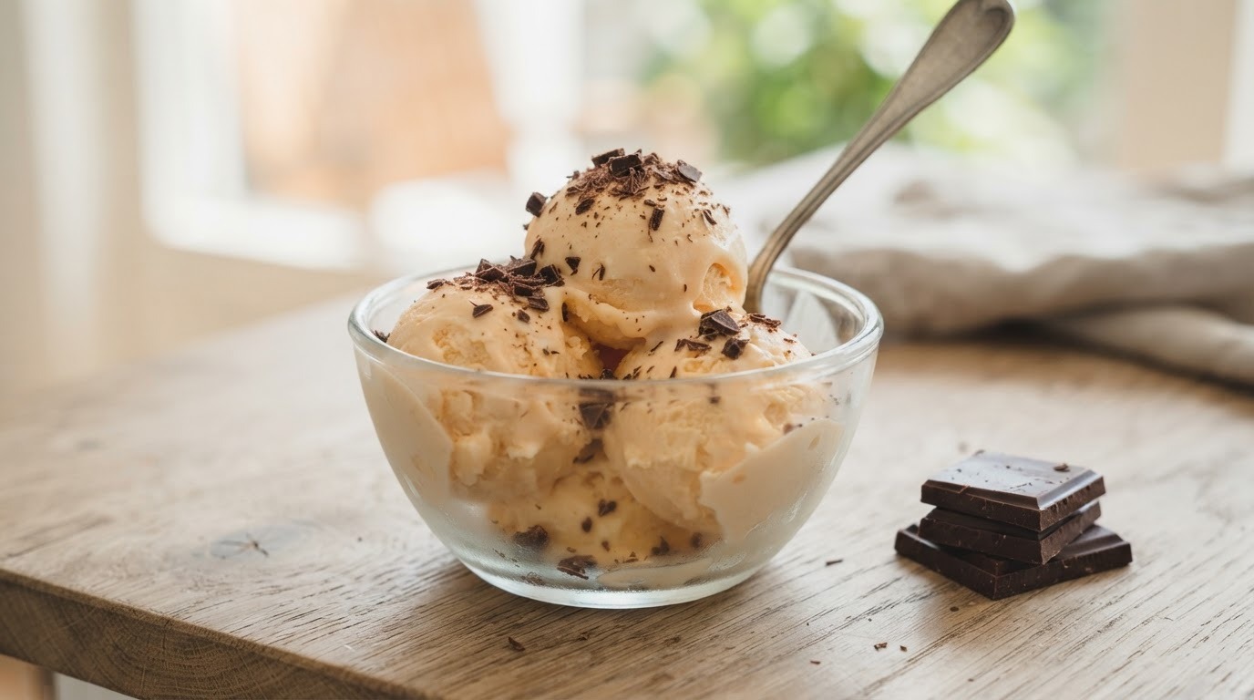 Mango-yoghurt ijs