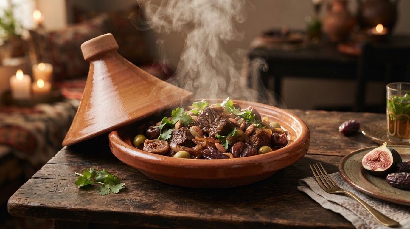 Marokkaans rundvlees stoofpot (tajine)