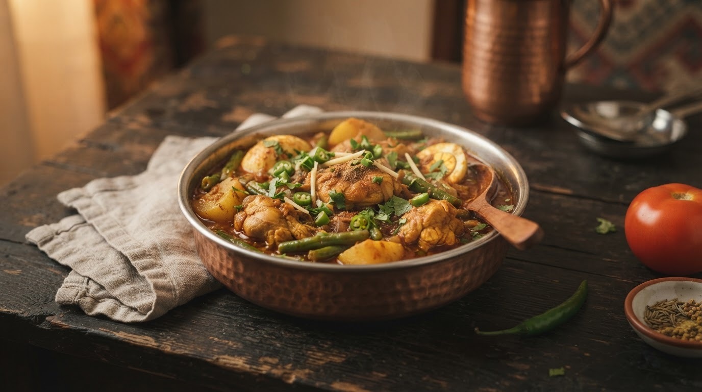 Masala kip/rund curry