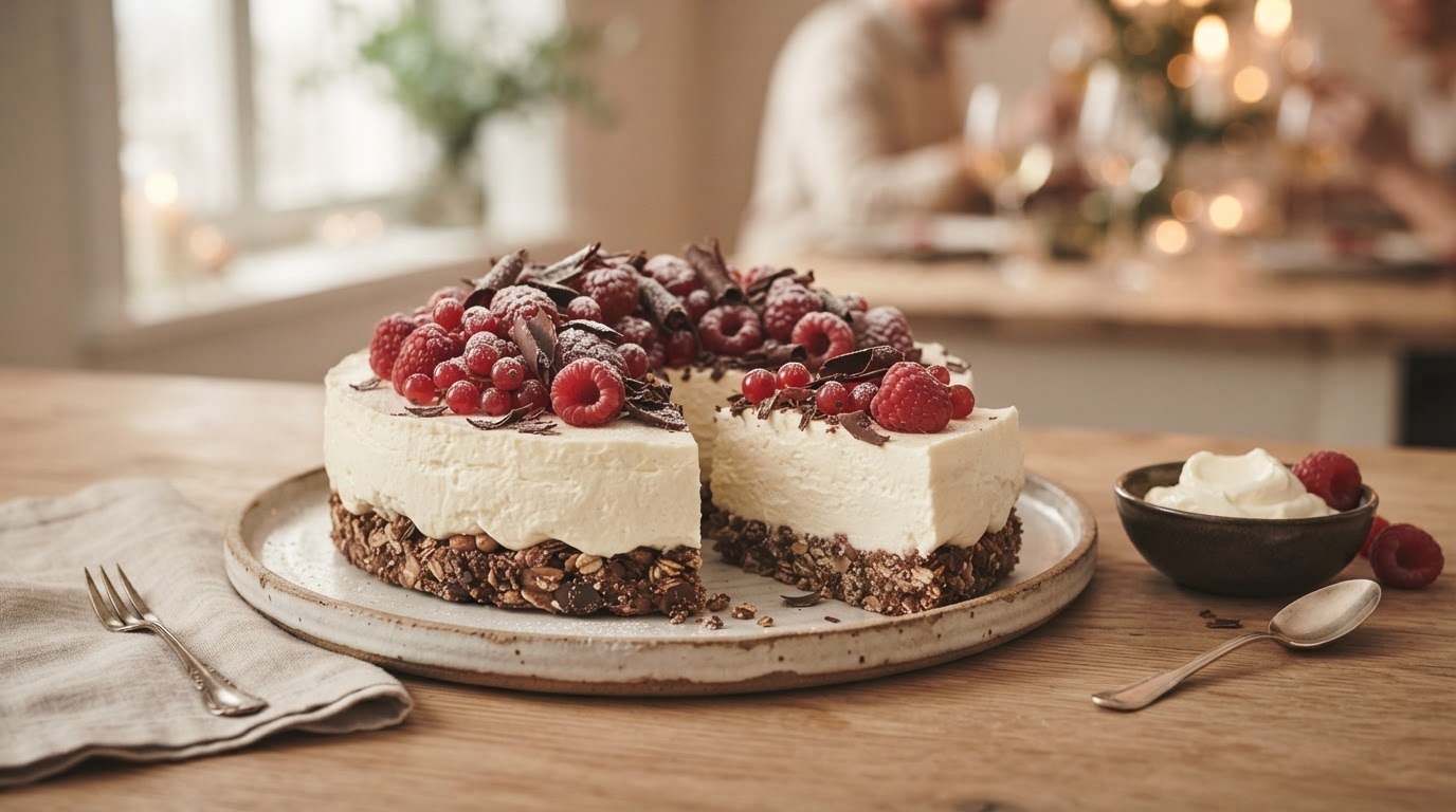 Mascarpone-frambozentaart