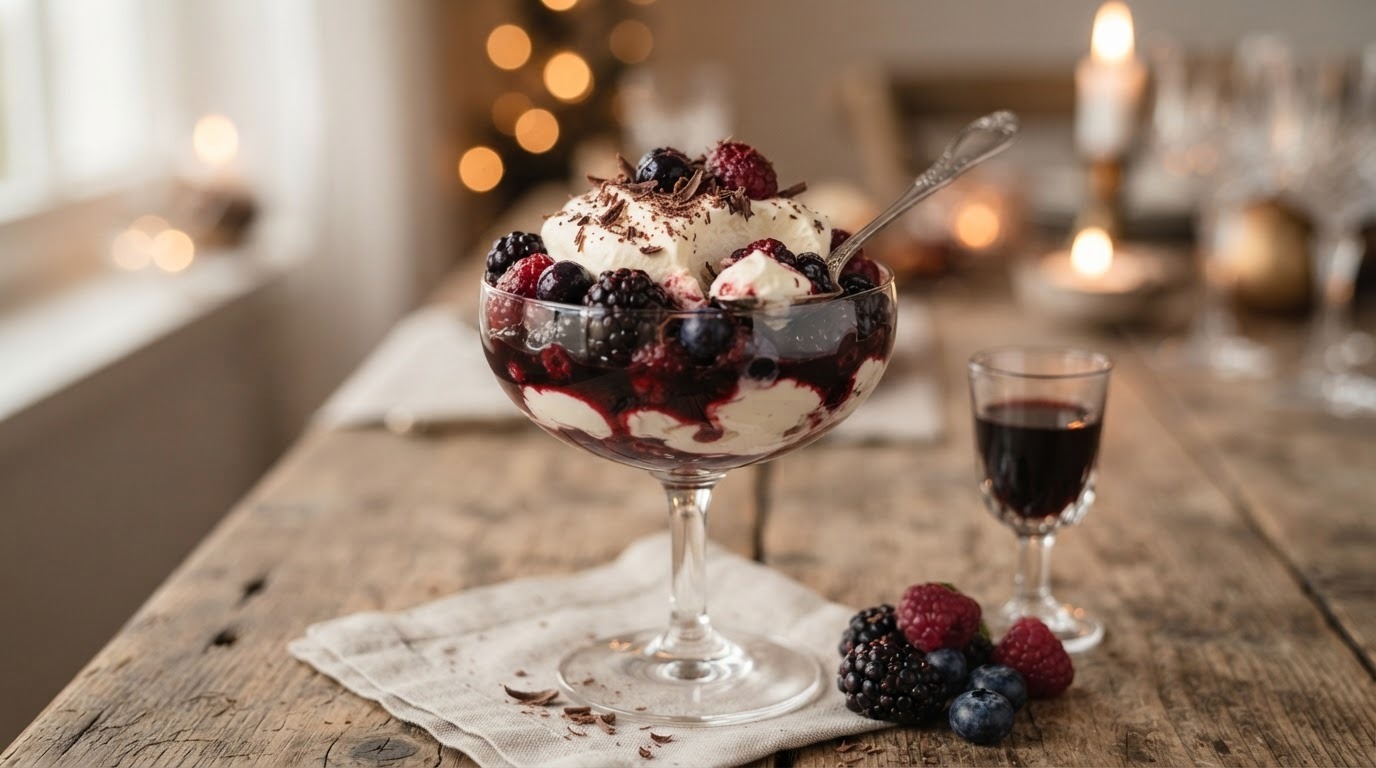 Mascarpone met bosvruchten