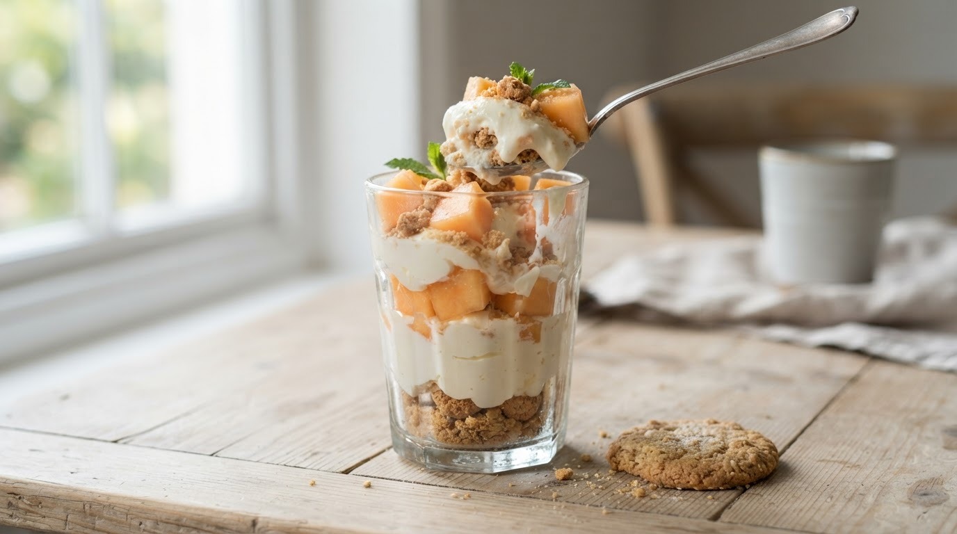 Mascarpone met meloen