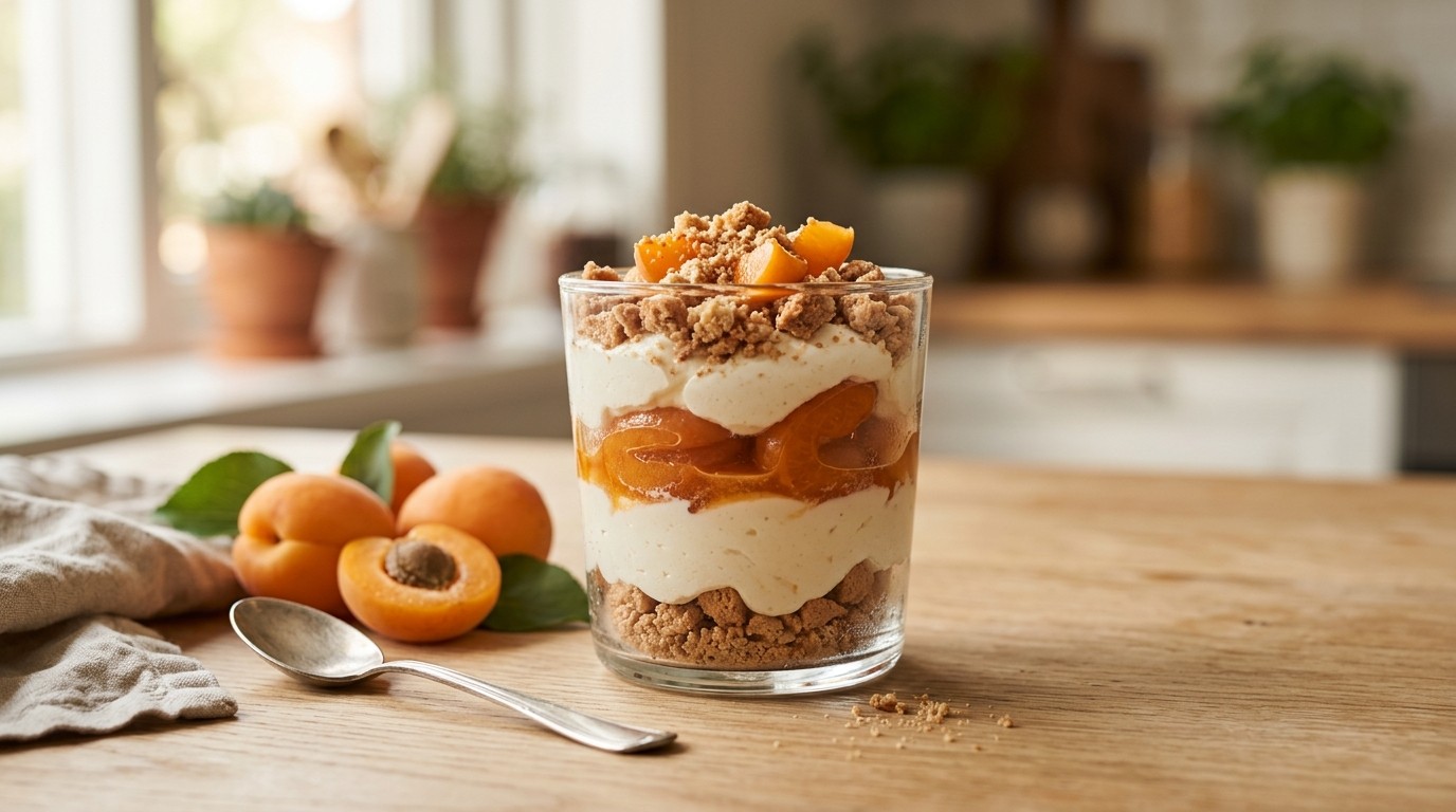 Mascarponecrème met Abrikozen