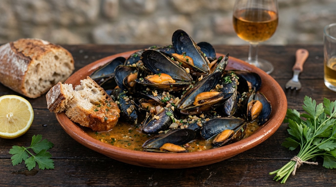 Mejillones a la marinara