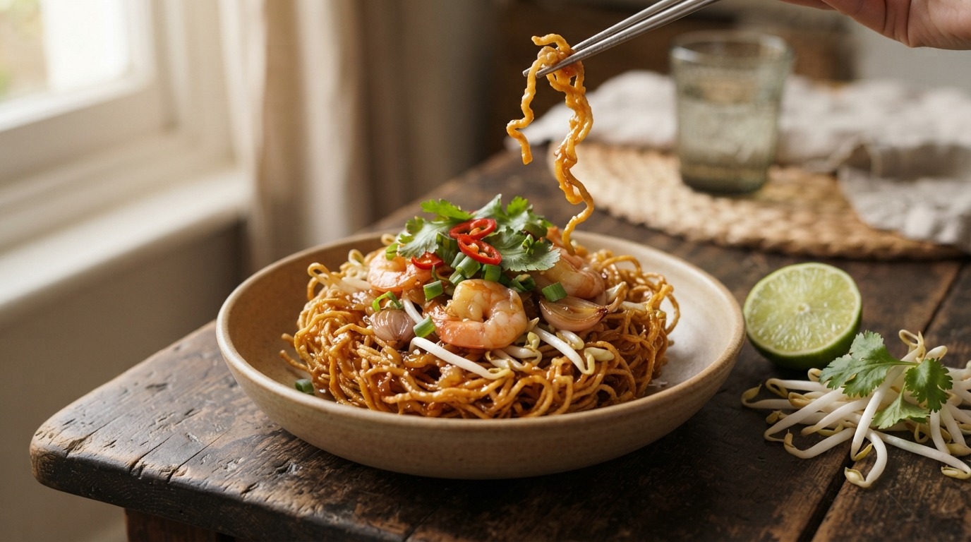 Mie Krob (gefrituurde mie)