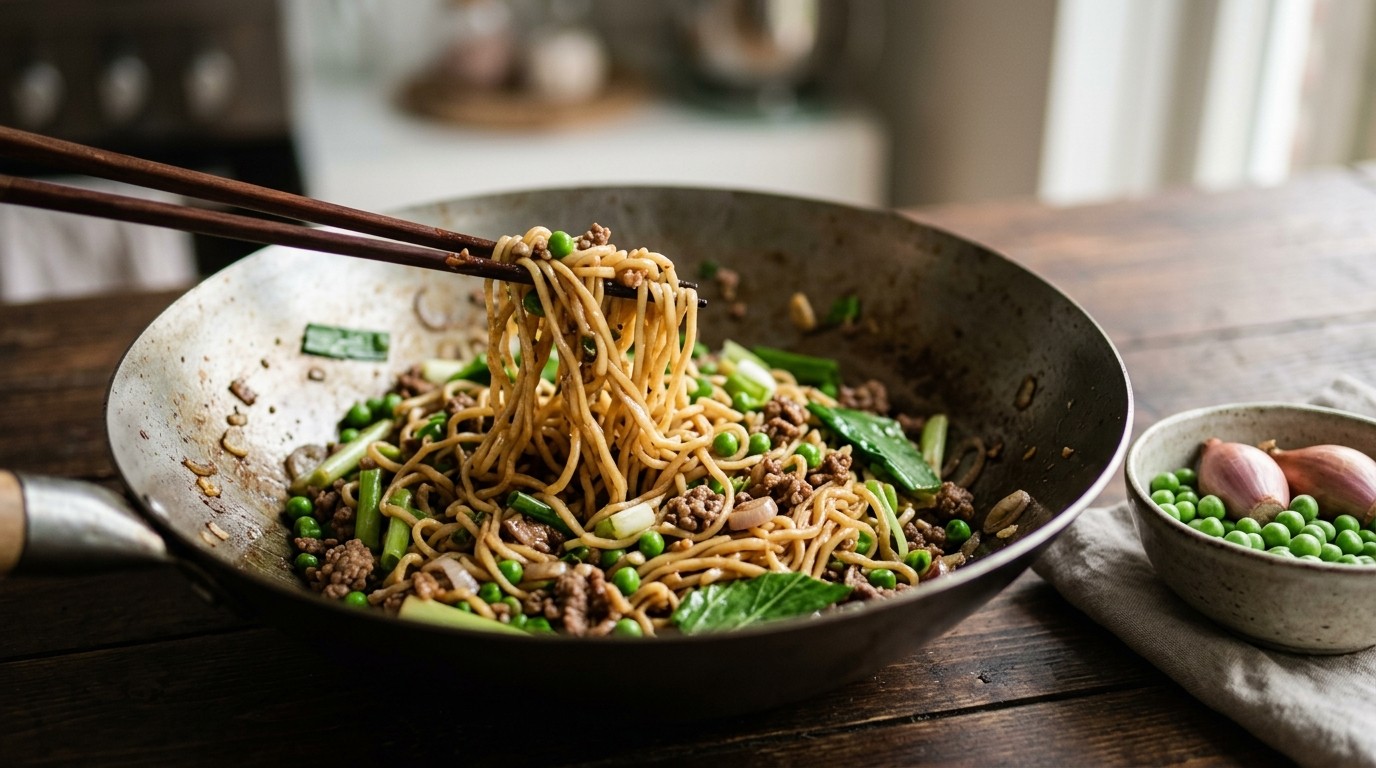 Mie met Groene Groente