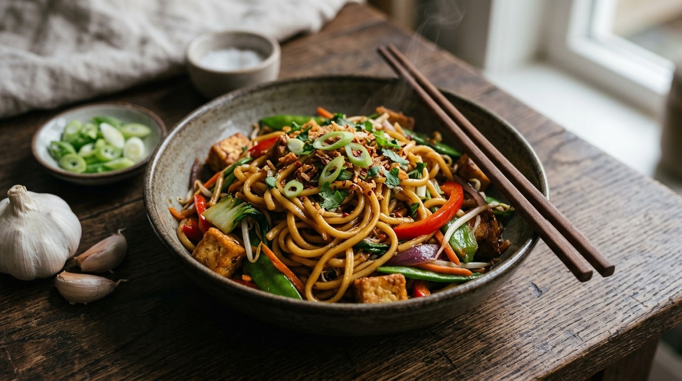 Mie met ketjapsaus