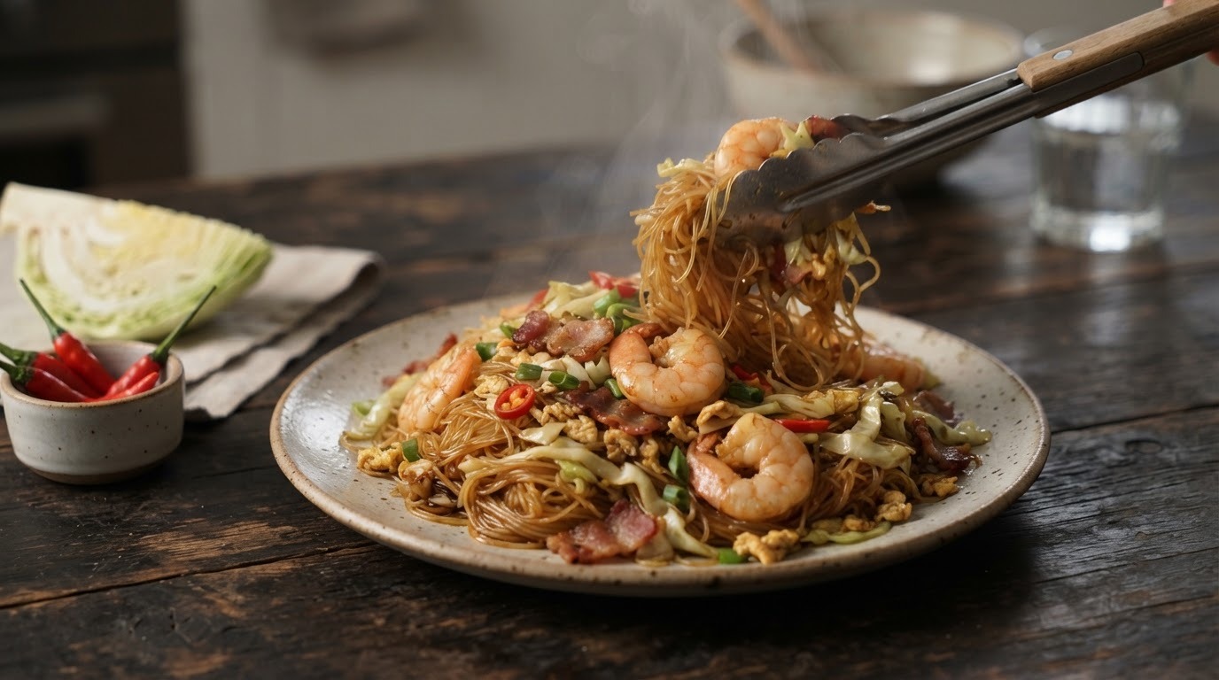 Mihoen goreng udang