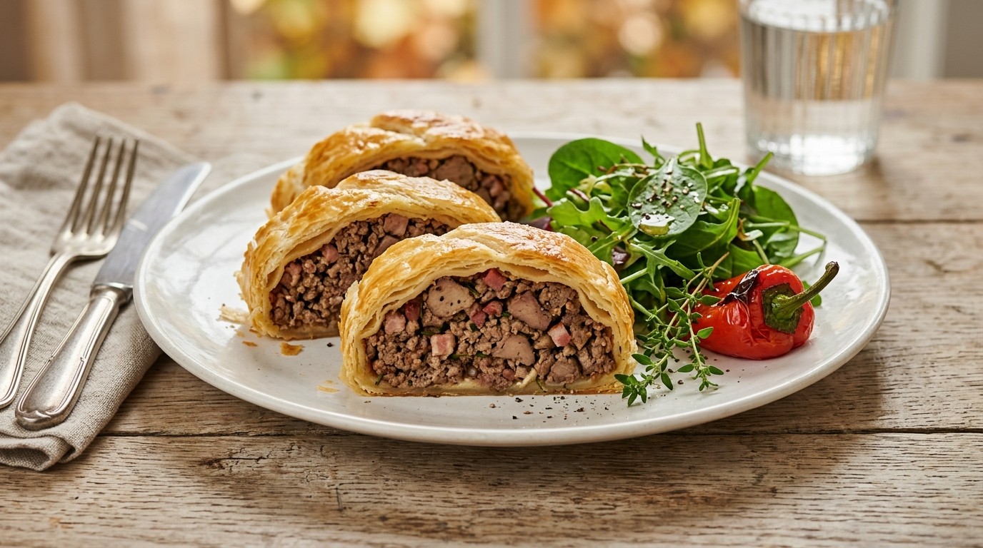 Minced Beef Strudel (Gehaktstrudel)