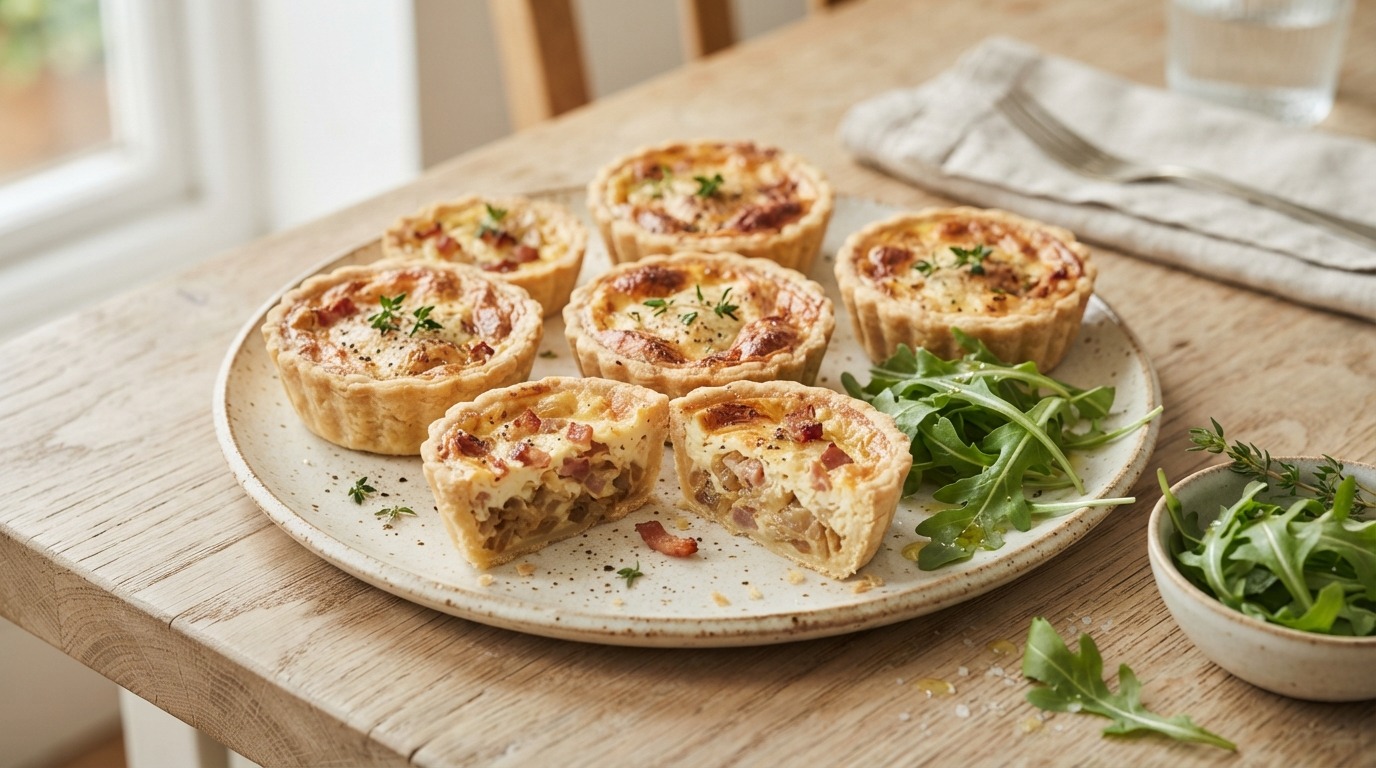 Mini-sjalottenquiches