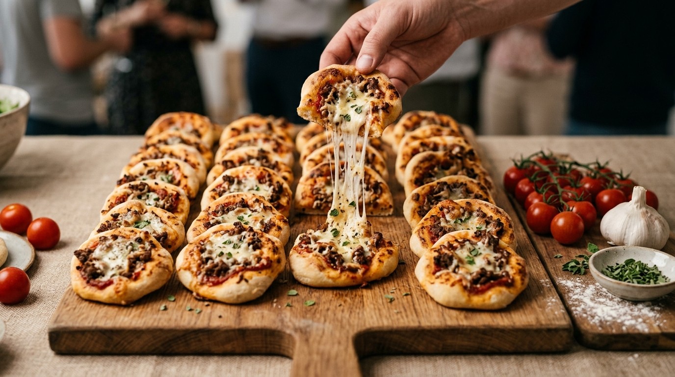 Minipizza voor buffet