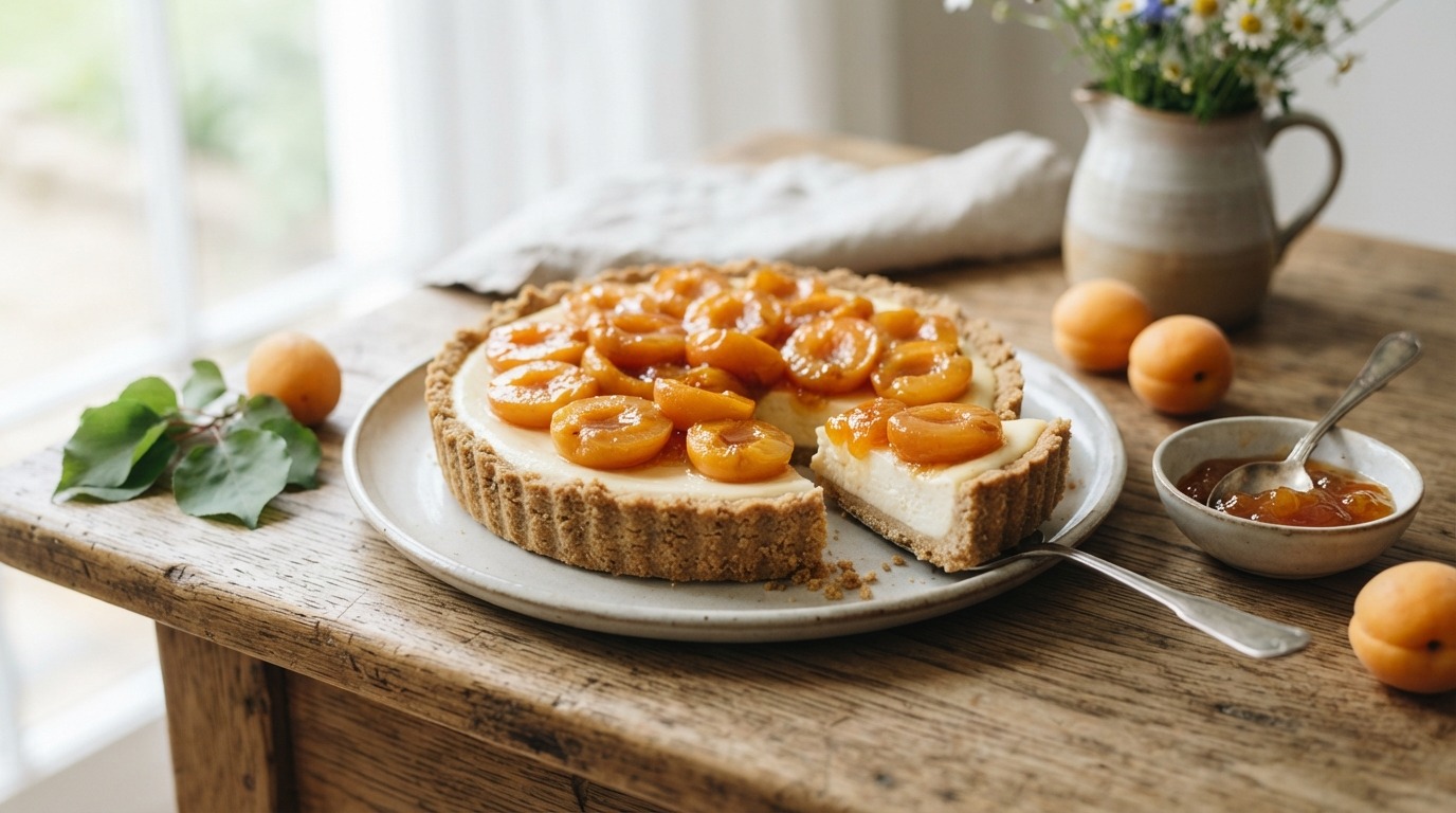Monchou taart met abrikozen