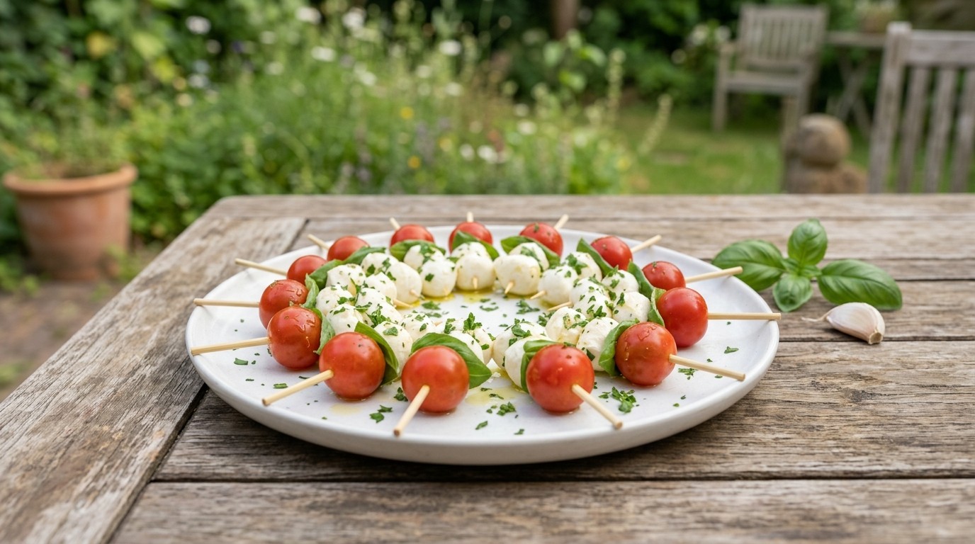 Mozarella-tomatenspiesjes