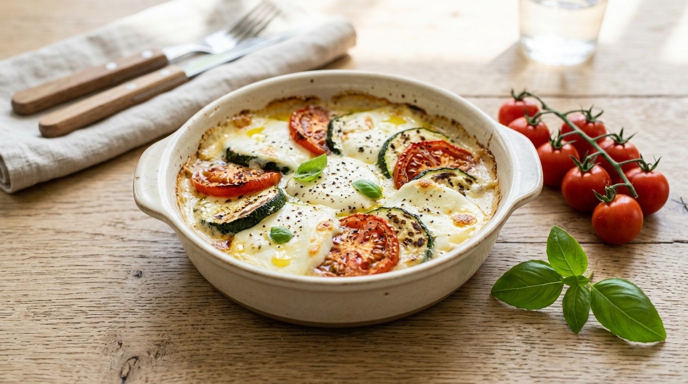 Mozzarella met courgette