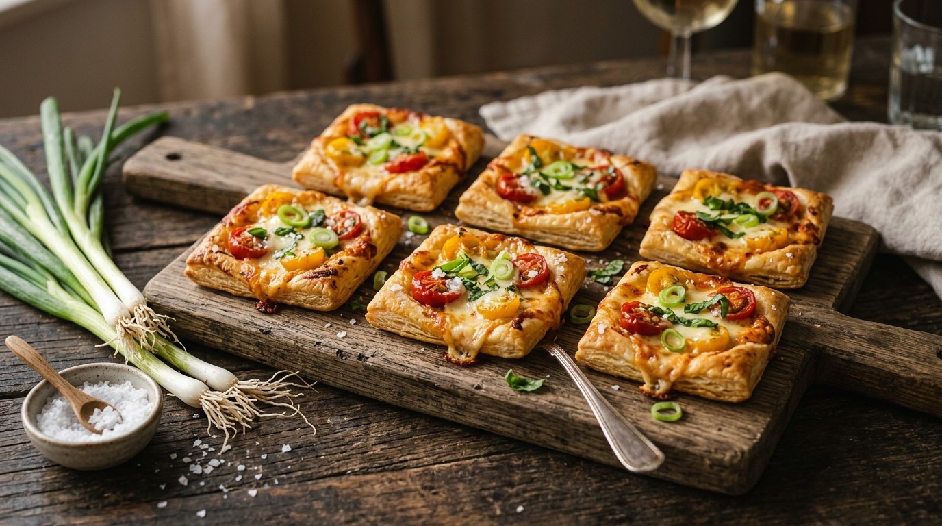 Mozzarellataartjes met tomaatjes