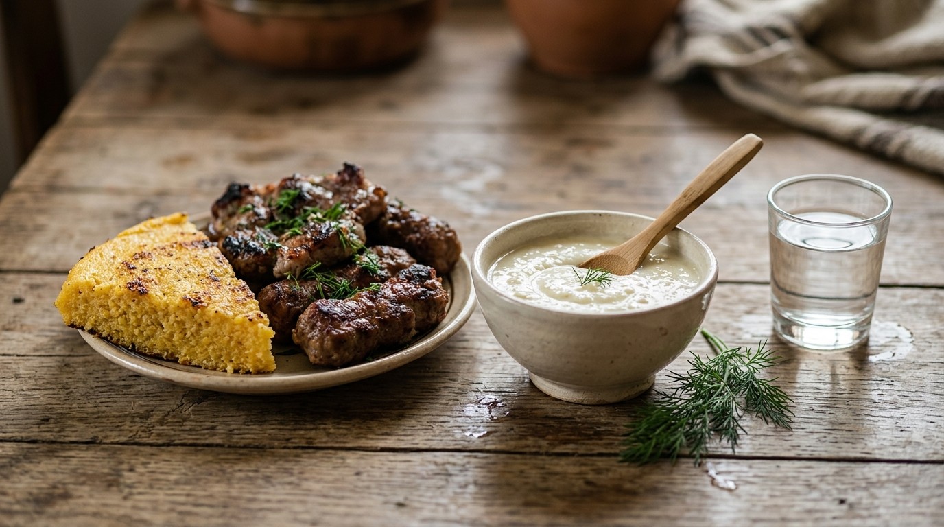 Mujdei ('moesdei'), Knoflooksaus