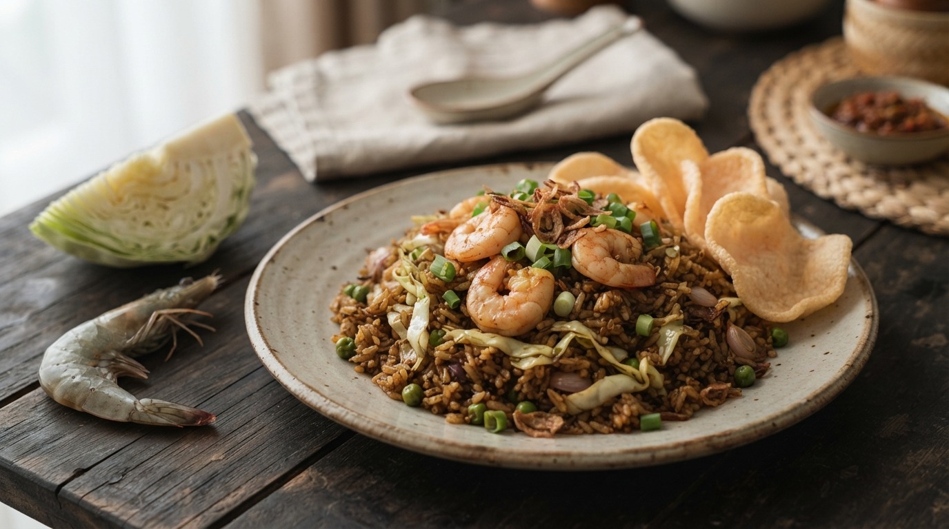 Nasi Goreng met Garnalen