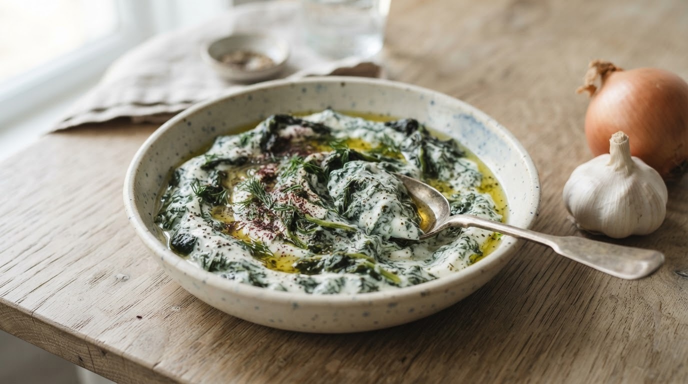 Nieuw-Zeelandse Spinazie met Yoghurt