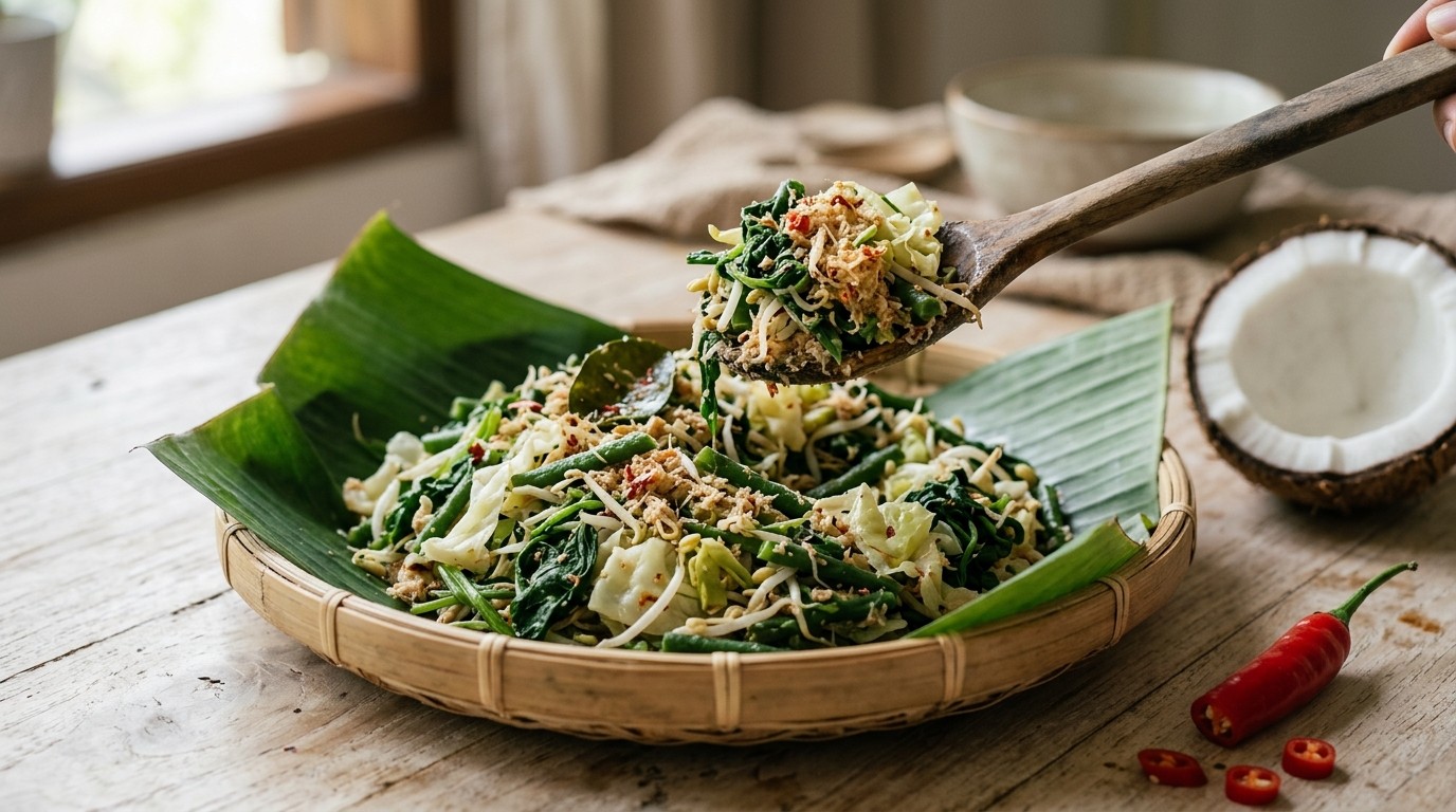 Oerapan (mild Gekruide Groenteschotel)