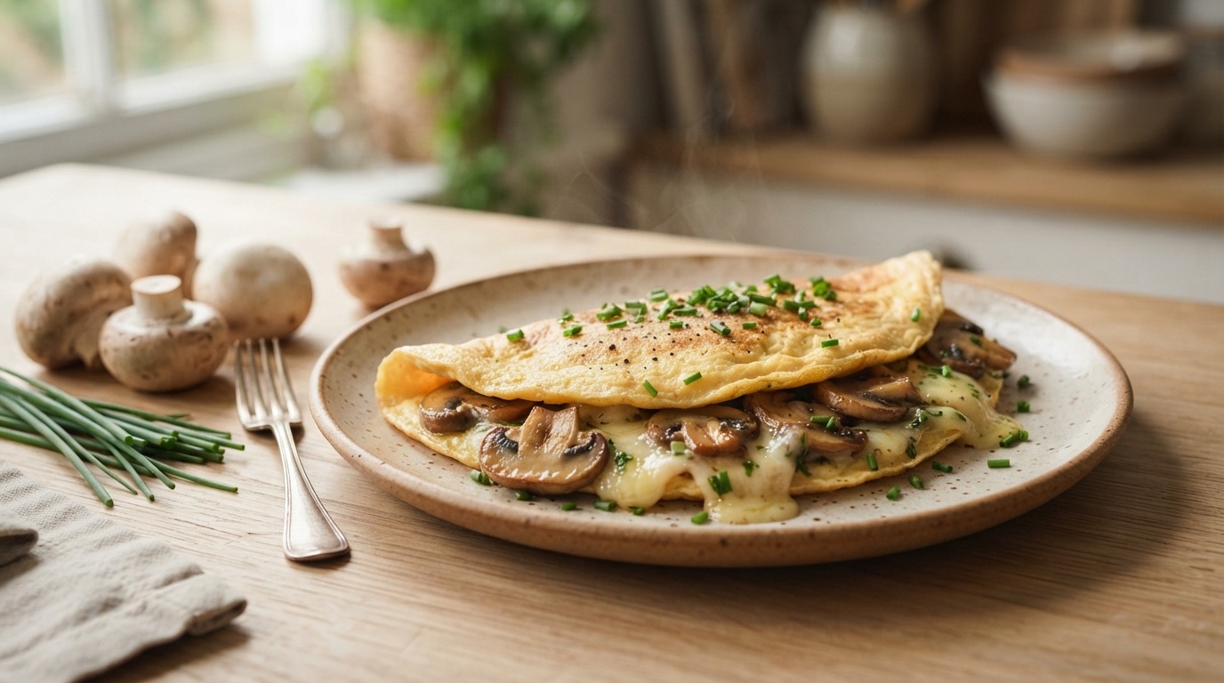 Omelet met champignons