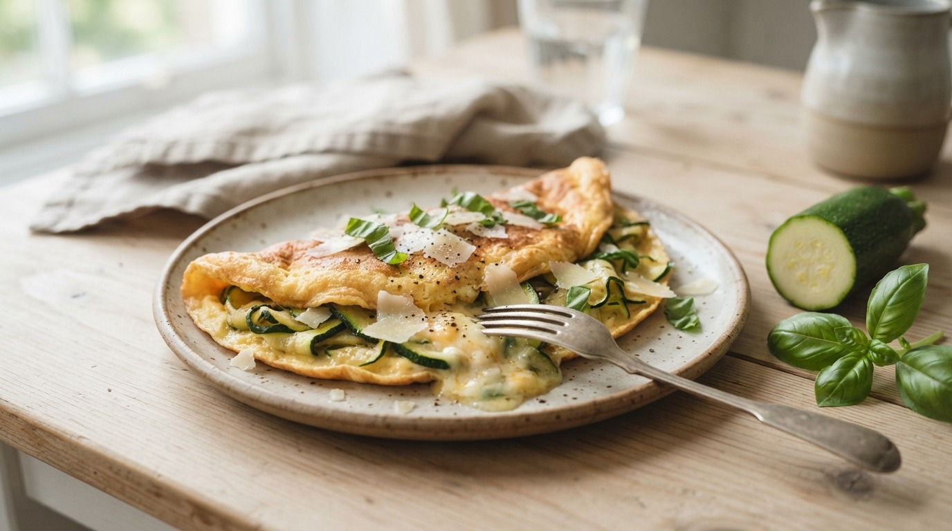 Omelet met courgette