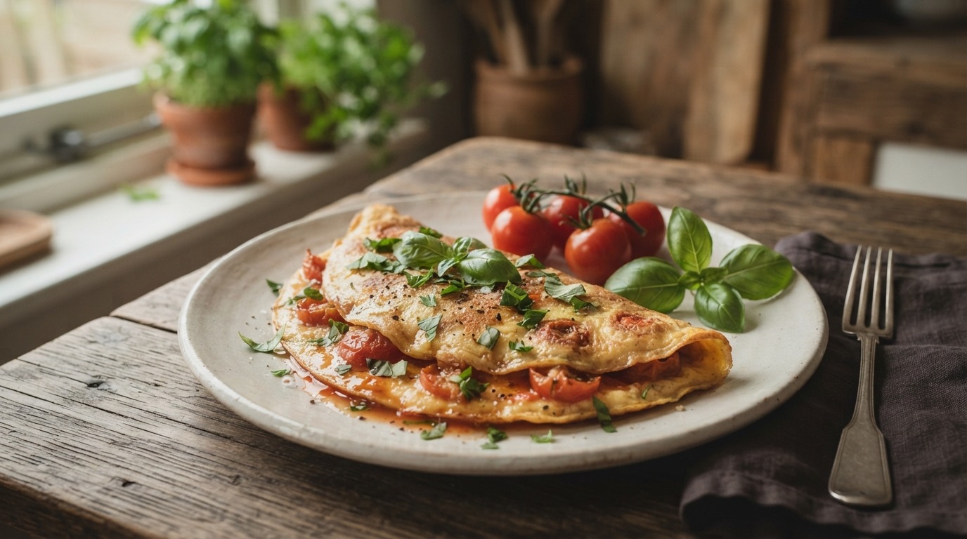 Omelet tomaat