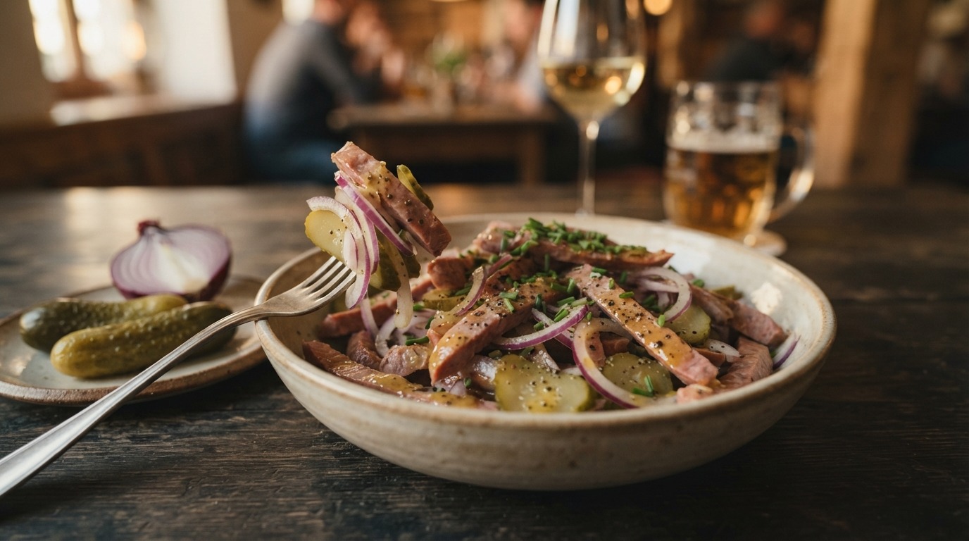 Oostenrijkse worstsalade