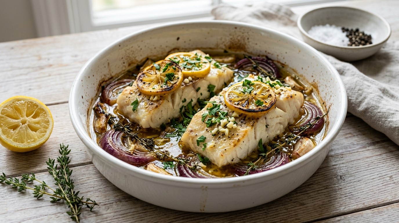 Ovenschotel Kabeljauw