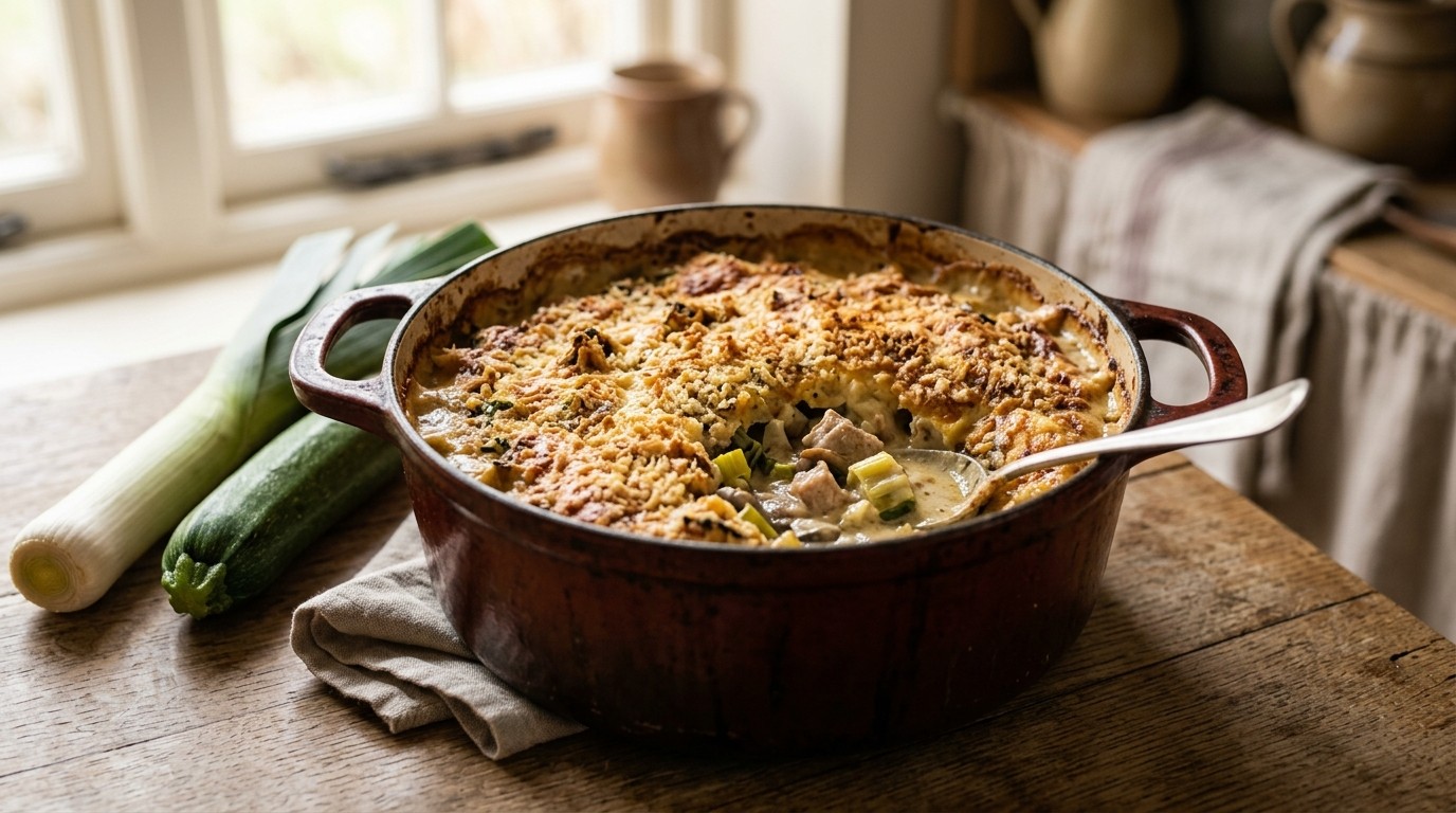 Ovenschotel met Groenten en Varkensvlees