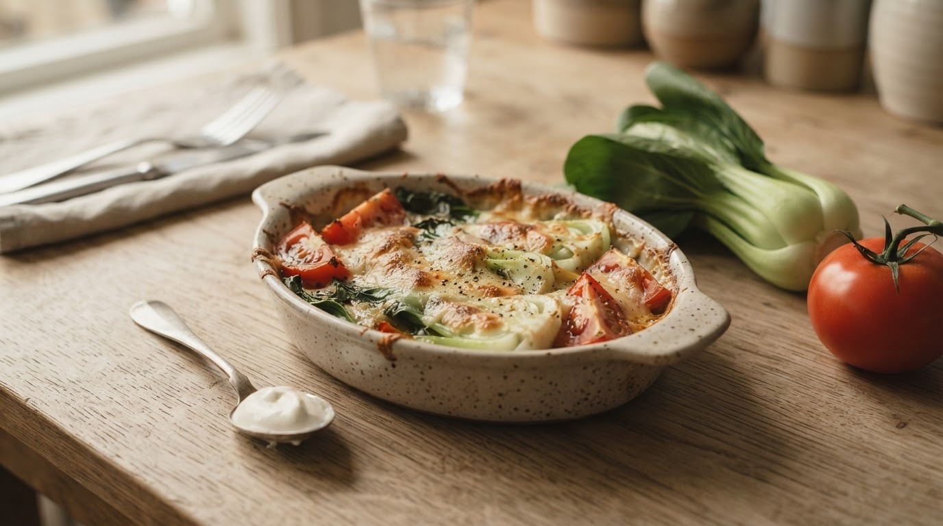 Paksoi met Tomaat