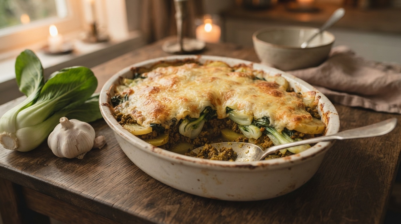 Paksoi ovenschotel