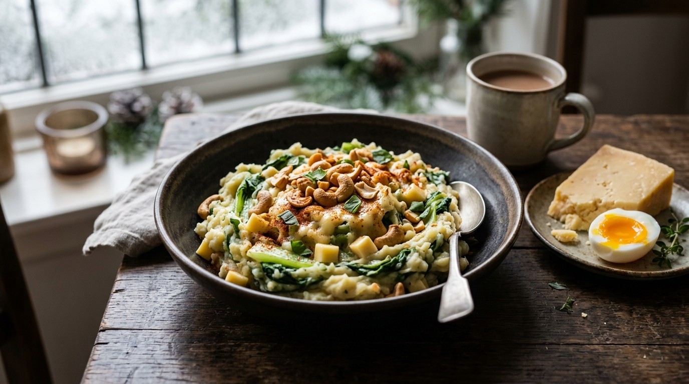 Paksoistamppot met Cashewnoten