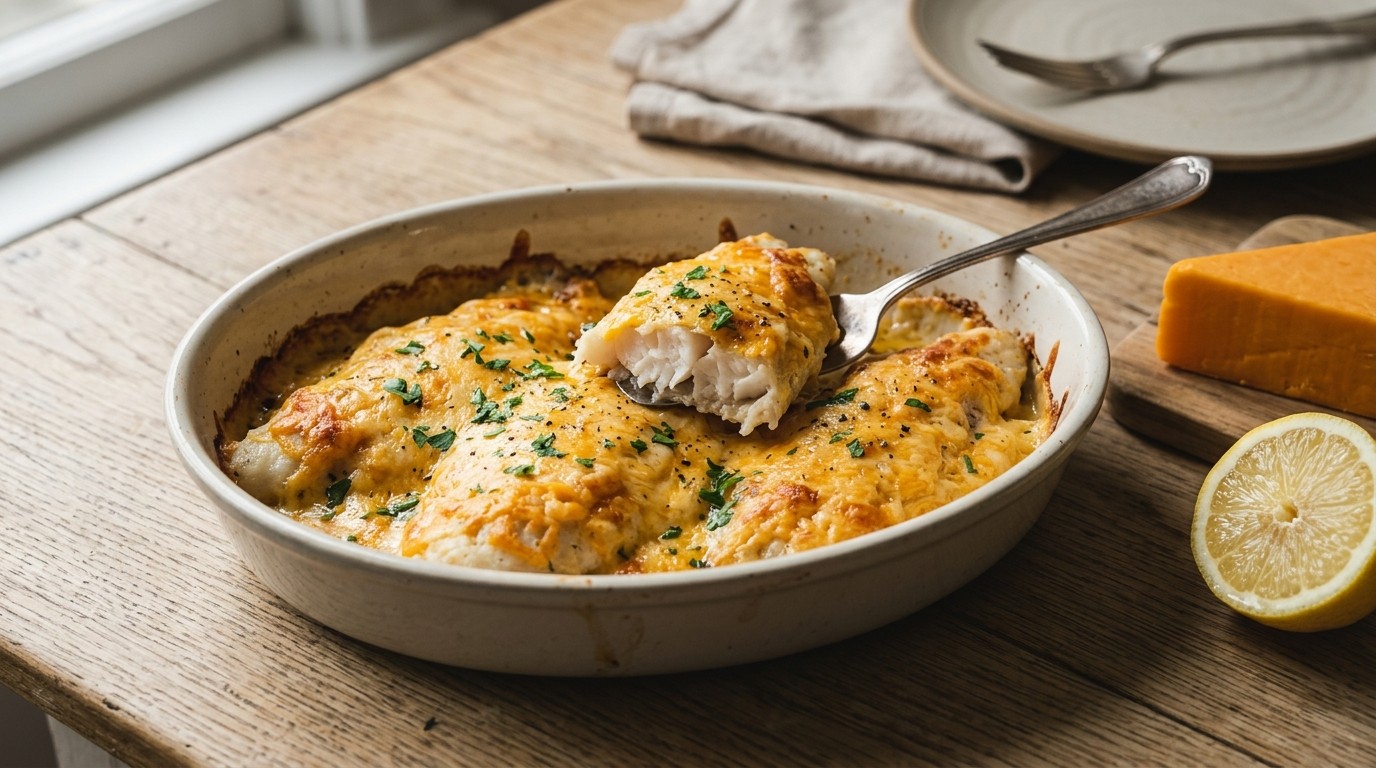 Pangafilet met Cheddarkaas