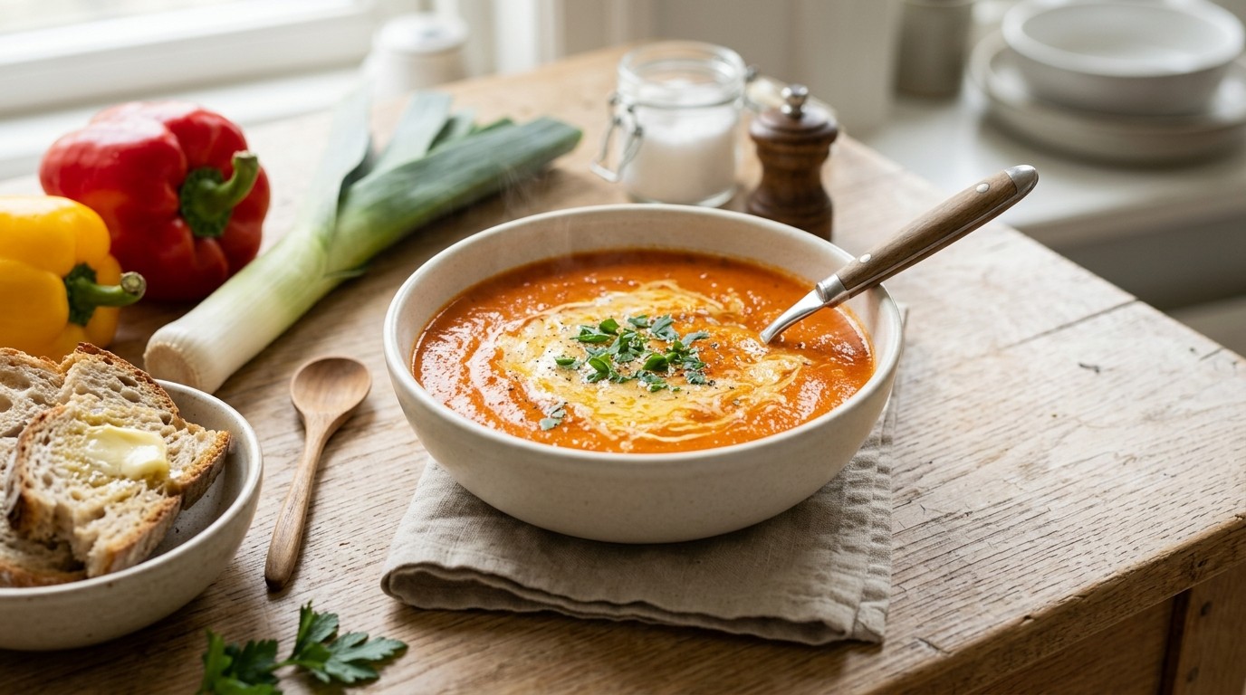 Paprika roomsoep
