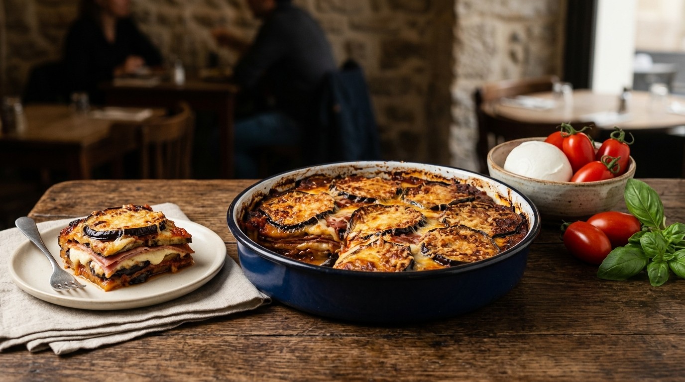 Parmigiana met Aubergine