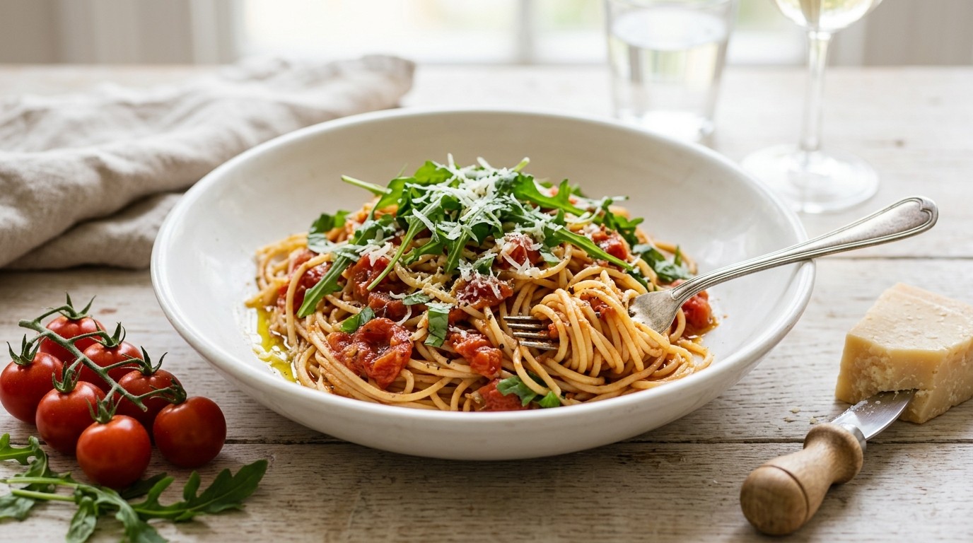 Pasta di Pomodori e Rucola