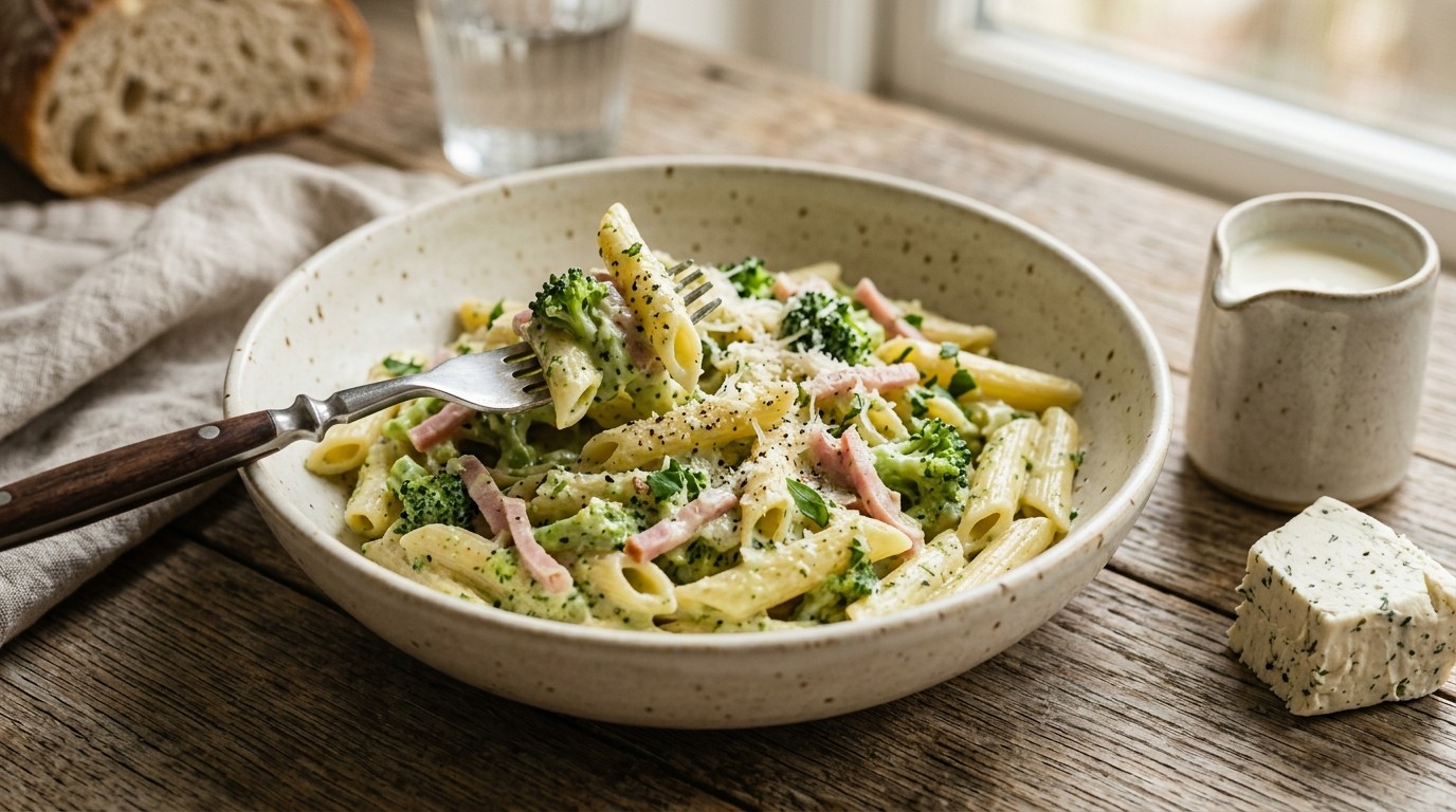 Pasta met broccoliroomsaus