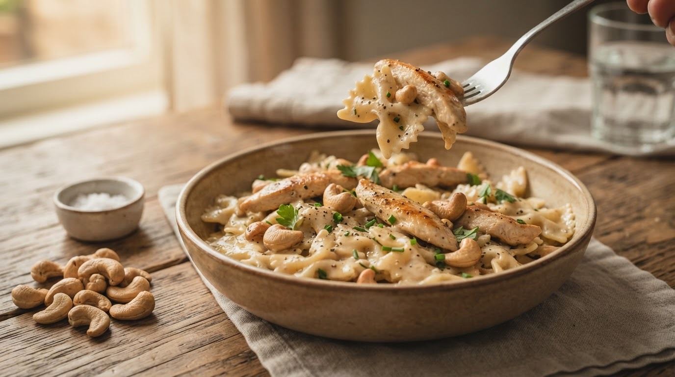 Pasta met kipfilet