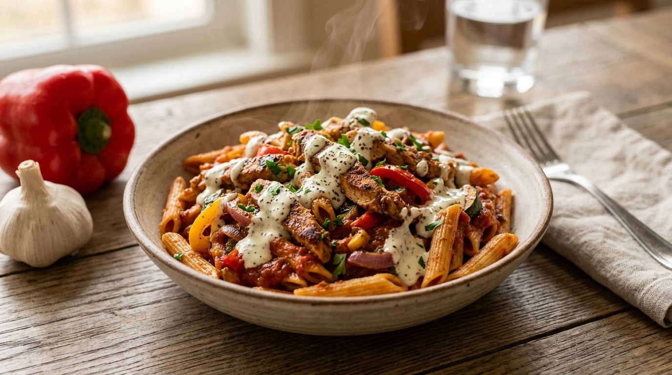 Pasta met Shoarma